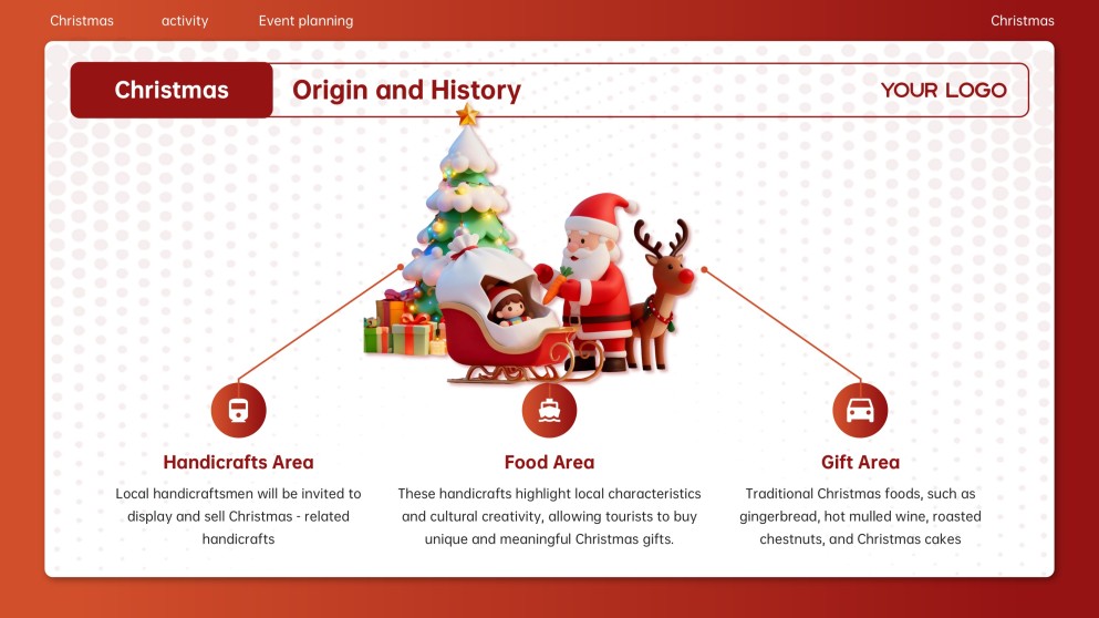 Kostenlose Weihnachts-Cartoon-PowerPoint-Vorlage