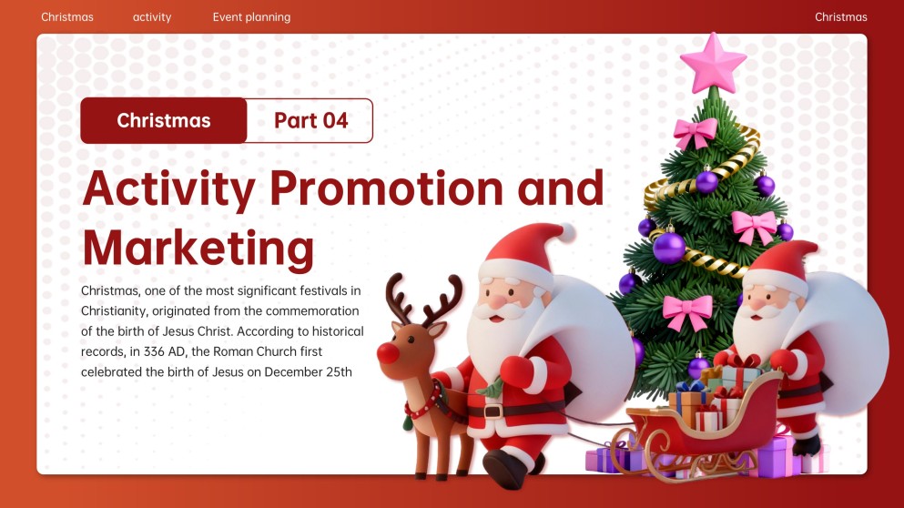 Kostenlose Weihnachts-Cartoon-PowerPoint-Vorlage