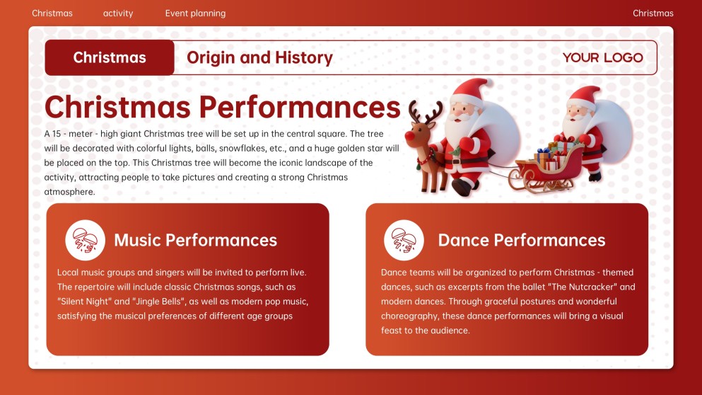 Kostenlose Weihnachts-Cartoon-PowerPoint-Vorlage