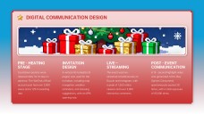 Plantilla de PowerPoint de Fondo de Navidad en Pixel Art