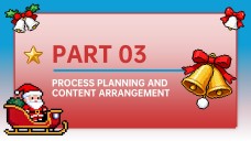 Plantilla de PowerPoint de Fondo de Navidad en Pixel Art