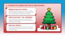 Plantilla de PowerPoint de Fondo de Navidad en Pixel Art