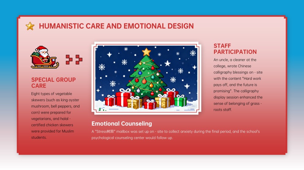 Plantilla de PowerPoint de Fondo de Navidad en Pixel Art