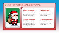 Plantilla de PowerPoint de Fondo de Navidad en Pixel Art