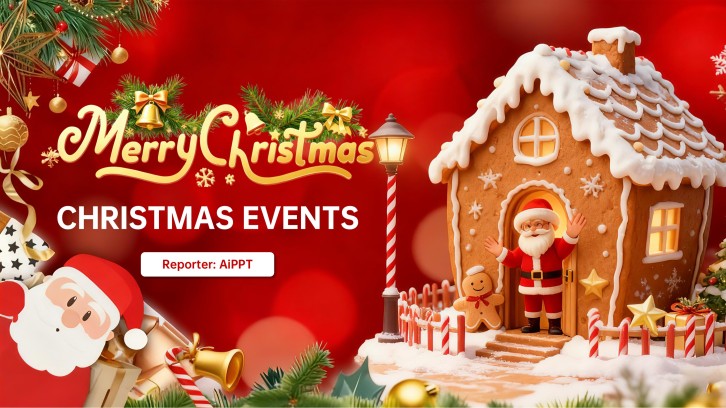Libreng Template ng Flyer ng Pasko PowerPoint at Poster ng Kaganapan
