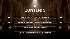 Free Black & Red Christian Christmas PowerPoint Templates