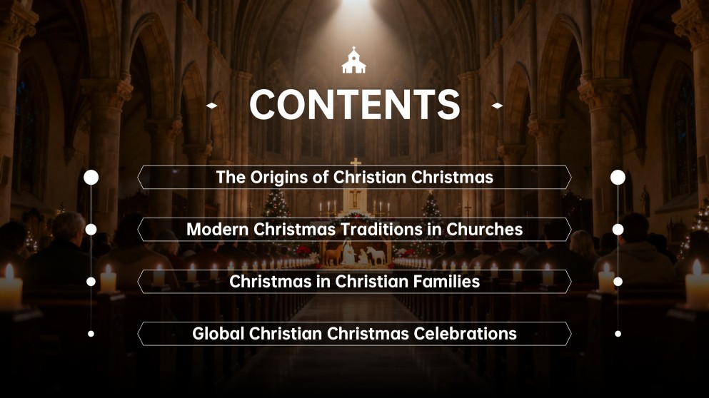 Free Black & Red Christian Christmas PowerPoint Templates