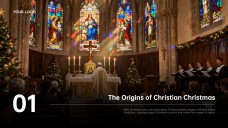 Free Black & Red Christian Christmas PowerPoint Templates