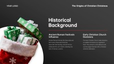 Free Black & Red Christian Christmas PowerPoint Templates