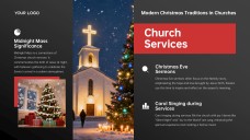 Free Black & Red Christian Christmas PowerPoint Templates