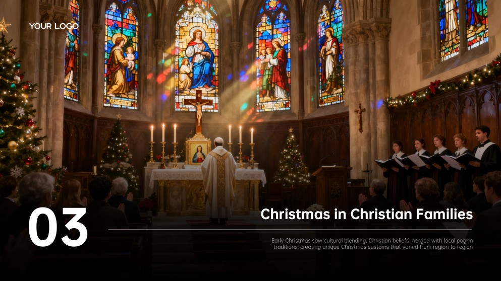 Free Black & Red Christian Christmas PowerPoint Templates