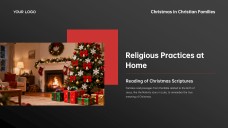Free Black & Red Christian Christmas PowerPoint Templates