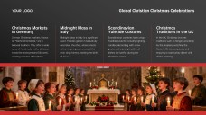 Free Black & Red Christian Christmas PowerPoint Templates