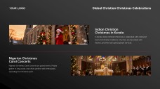 Free Black & Red Christian Christmas PowerPoint Templates