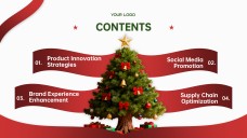 แม่แบบ PowerPoint ต้นคริสต์มาสมินิมอลฟรี & Google Slides