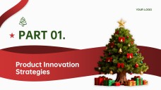 แม่แบบ PowerPoint ต้นคริสต์มาสมินิมอลฟรี & Google Slides