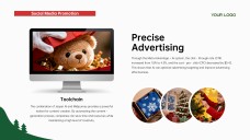 แม่แบบ PowerPoint ต้นคริสต์มาสมินิมอลฟรี & Google Slides