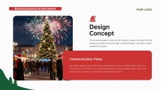 แม่แบบ PowerPoint ต้นคริสต์มาสมินิมอลฟรี & Google Slides