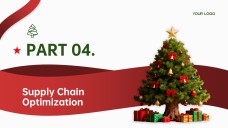 แม่แบบ PowerPoint ต้นคริสต์มาสมินิมอลฟรี & Google Slides