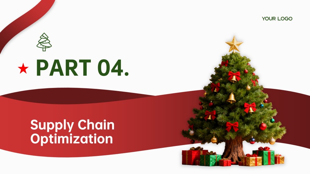 แม่แบบ PowerPoint ต้นคริสต์มาสมินิมอลฟรี & Google Slides