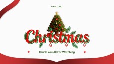 แม่แบบ PowerPoint ต้นคริสต์มาสมินิมอลฟรี & Google Slides