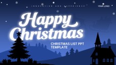 Modelo de PowerPoint de Planilha de Presente de Natal Grátis