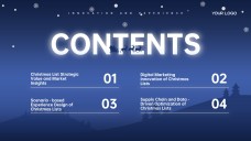 Modelo de PowerPoint de Planilha de Presente de Natal Grátis