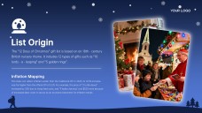 Modelo de PowerPoint de Planilha de Presente de Natal Grátis