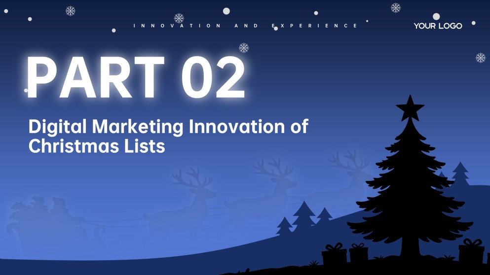 Modelo de PowerPoint de Planilha de Presente de Natal Grátis