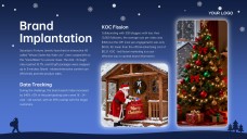 Modelo de PowerPoint de Planilha de Presente de Natal Grátis