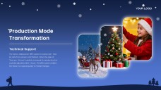 Modelo de PowerPoint de Planilha de Presente de Natal Grátis