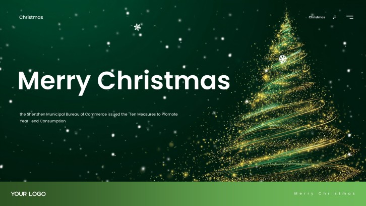 Templat Penjejak Hadiah Krismas Minimalis Hijau