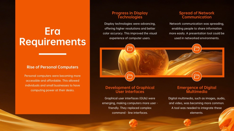 Fondo Naranja Creativo de Natividad para Plantilla de PowerPoint