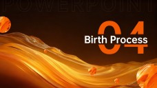 Fondo Naranja Creativo de Natividad para Plantilla de PowerPoint