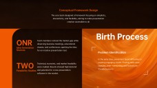 Fondo Naranja Creativo de Natividad para Plantilla de PowerPoint