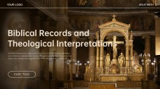 Plantilla de fondo de PPT de Natividad minimalista marrón