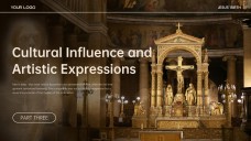 Plantilla de fondo de PPT de Natividad minimalista marrón