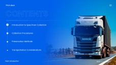 Plantilla PPT de Transporte Empresarial Simple Azul