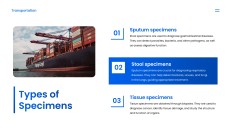 Plantilla PPT de Transporte Empresarial Simple Azul