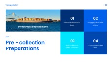 Plantilla PPT de Transporte Empresarial Simple Azul