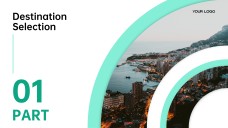 Green Minimalist Business Travel PPT Template