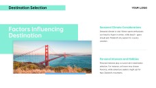 Green Minimalist Business Travel PPT Template