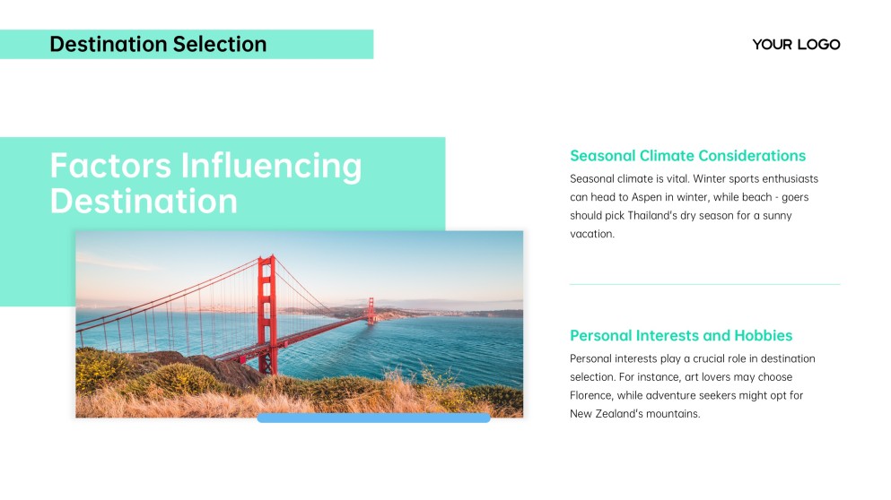 Green Minimalist Business Travel PPT Template