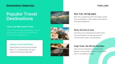 Green Minimalist Business Travel PPT Template