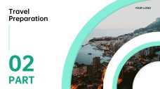 Green Minimalist Business Travel PPT Template