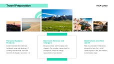 Green Minimalist Business Travel PPT Template