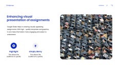 Blue Minimalist Style Educative Google Slides for Assignments Template