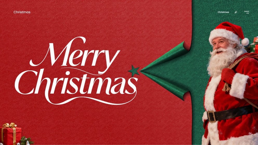 Free Blank Christmas Present Template & Gift Voucher PPT