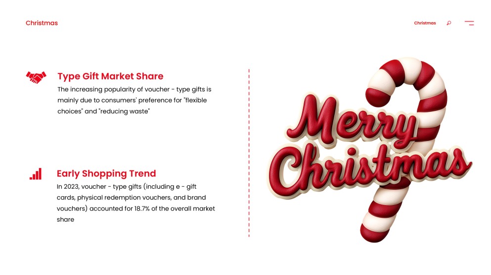 Free Blank Christmas Present Template & Gift Voucher PPT