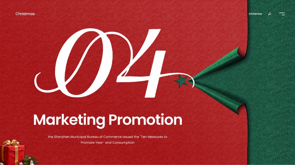 Free Blank Christmas Present Template & Gift Voucher PPT